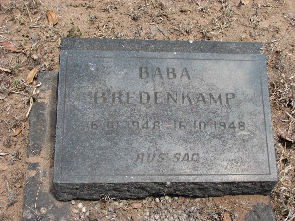 BREDENKAMP Baba 1948-1948