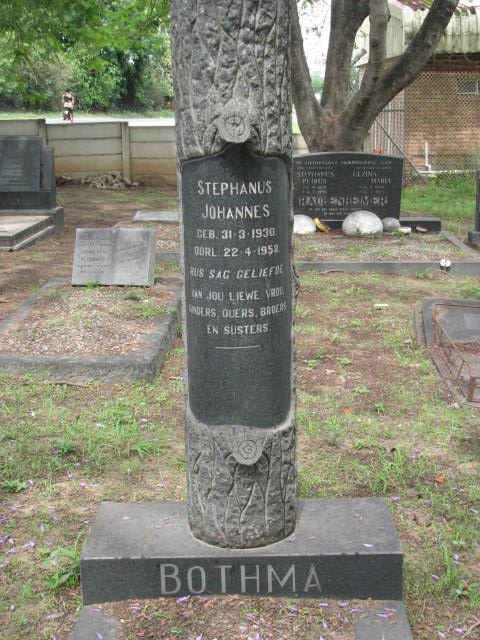 BOTHMA Stephanus Johannes 1930-1958