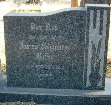 BOTHA Josias Johannes 1880-1957