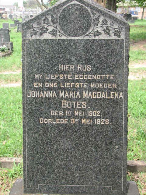 BOTES Johanna Maria Magdalena 1902-1928