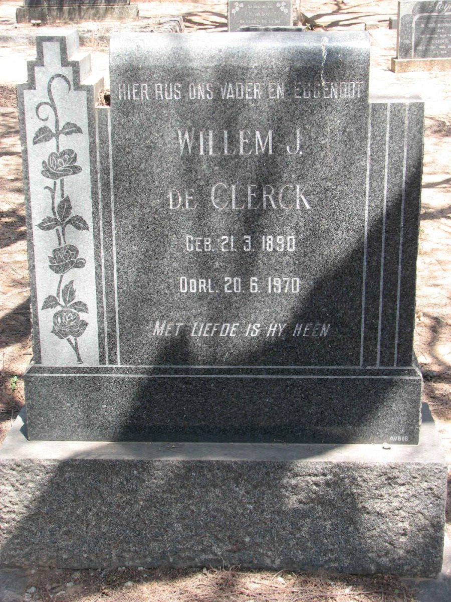 CLERCK Willem J., de 1890-1970