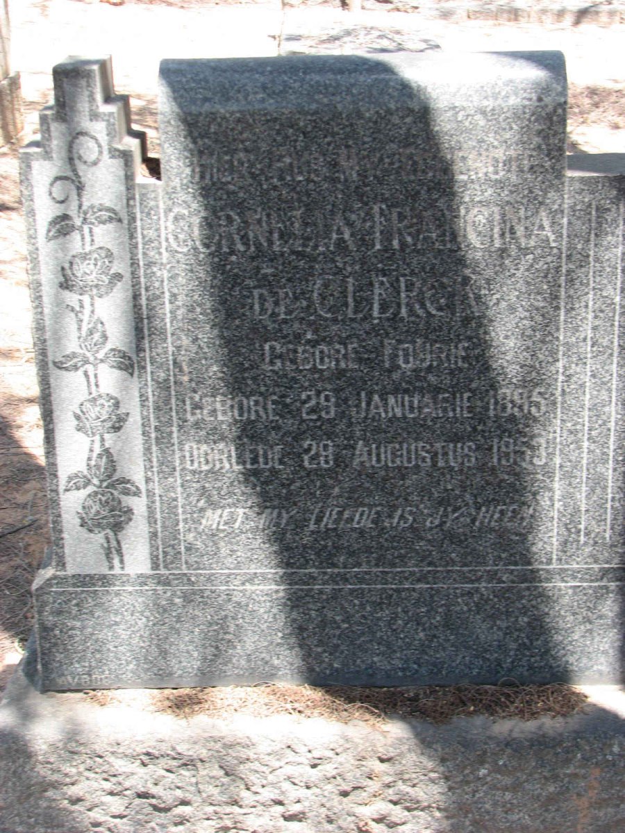 CLERCK Cornelia Francina, de nee FOURIE 1895-1953