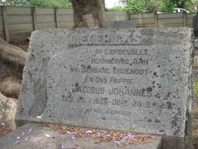 DIEDERICKS Jacobus Johannes 1886-1953