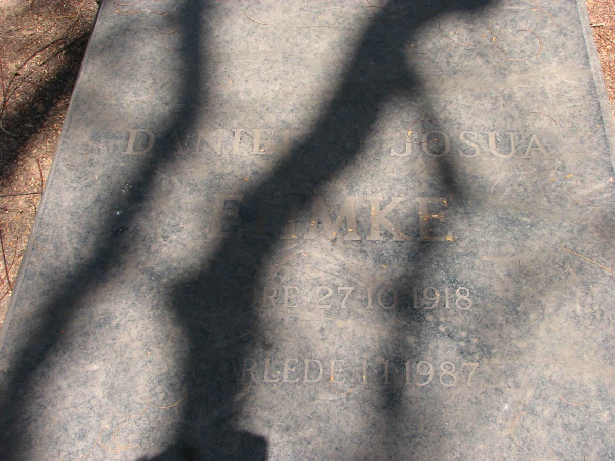 EHMKE Daniel Josua 1918-1987
