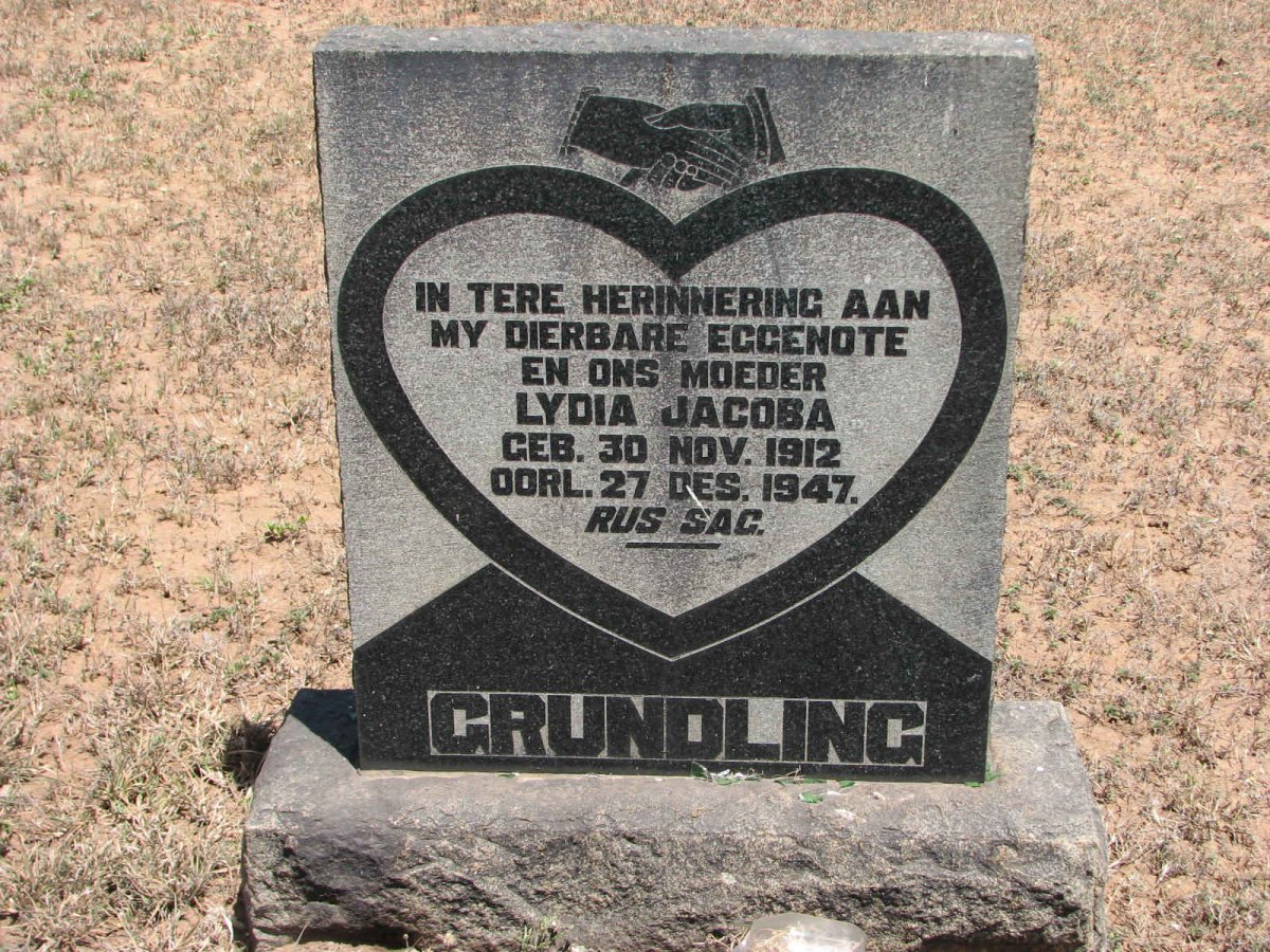 GRUNDLING Lydia Jacoba 1912-1947