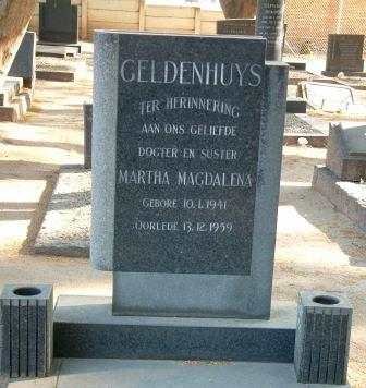 GELDENHUYS Martha Magdalena 1941-1959