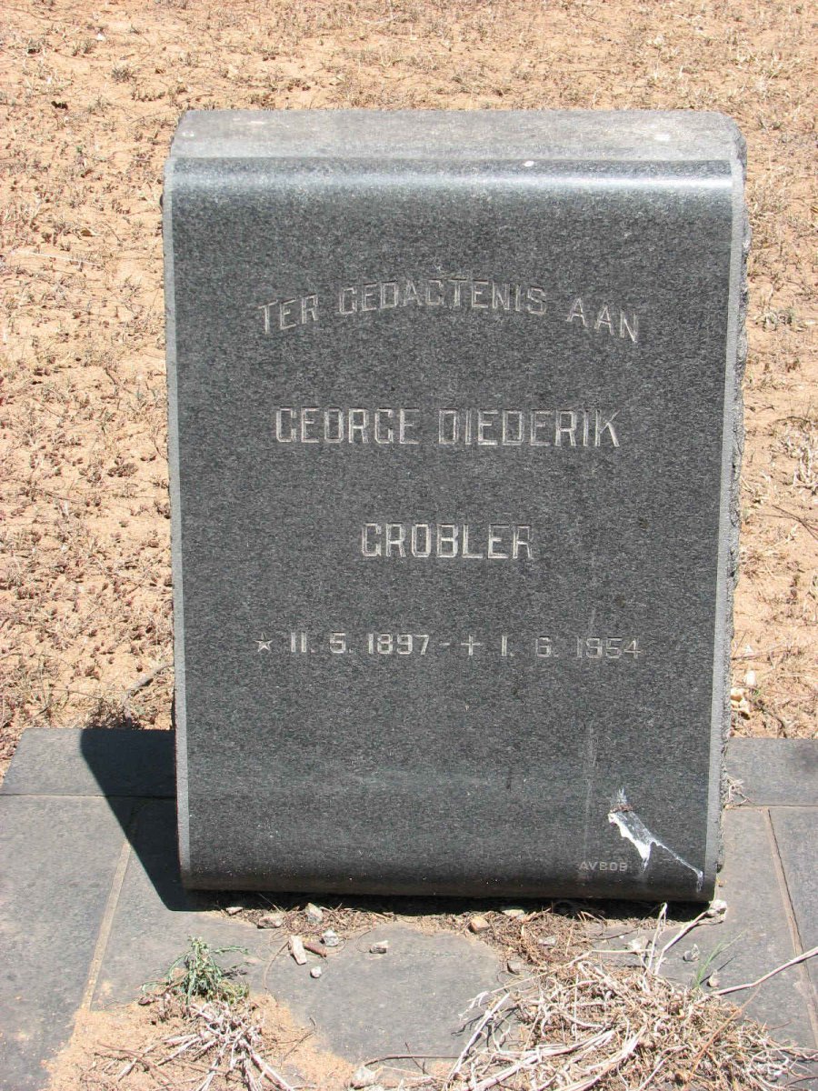 GROBLER George Diedrik 1897-1954