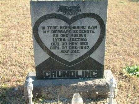 GRUNDLING Lydia Jacoba 1912-1947