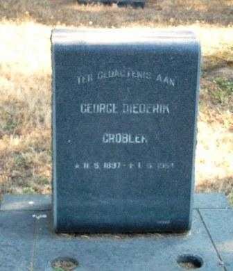 GROBLER George Diederik 1897-1954