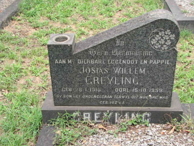 GREYLING Josias Willem 1916-1959