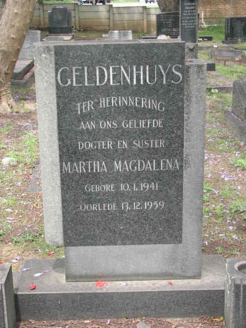 GELDENHUYS Martha Magdalena 1941-1959