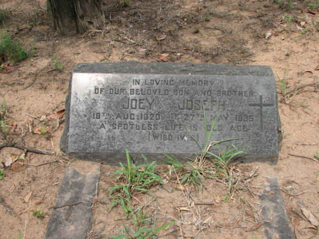 JOSEPH Joey 1920-1935