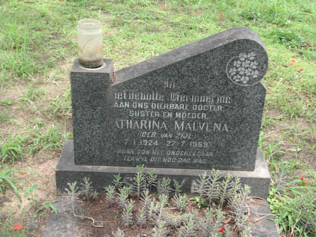 MALVENA Catharina nee VAN ZIJL 1924-1959