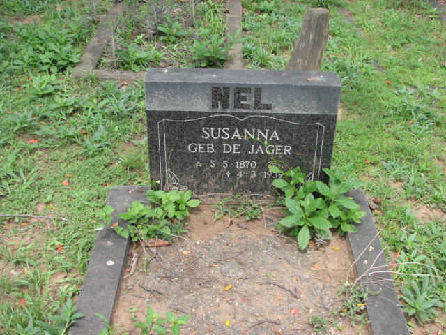 NEL Susanna nee DE JAGER 1870-1939