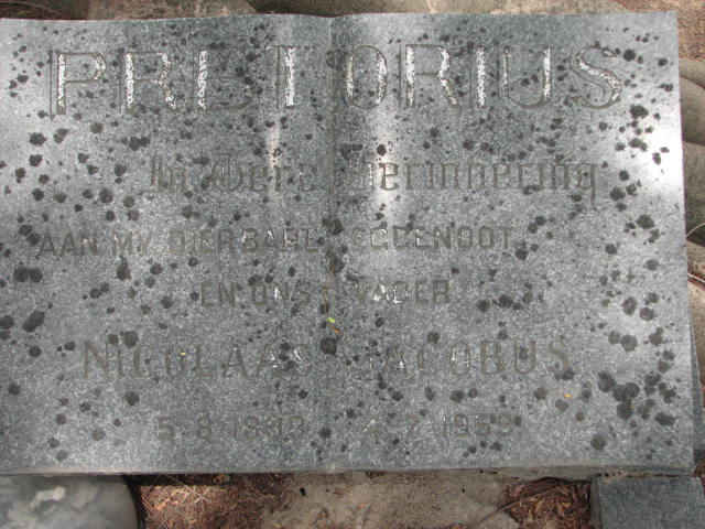 PRETORIUS Nicolaas Jacobus 19??-1959