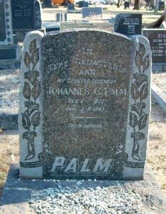PALM Johannes C.  1877-1949