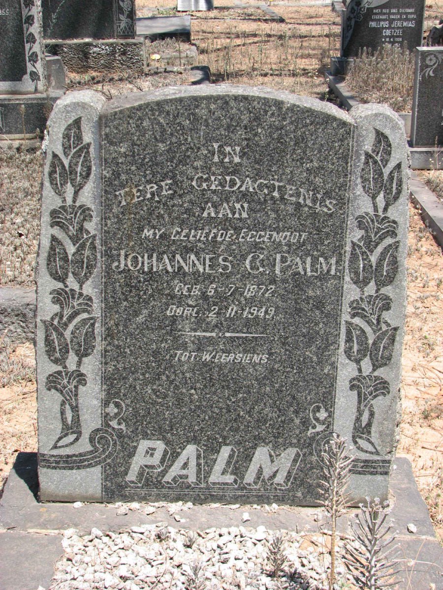 PALM Johannes C. 1872-1949