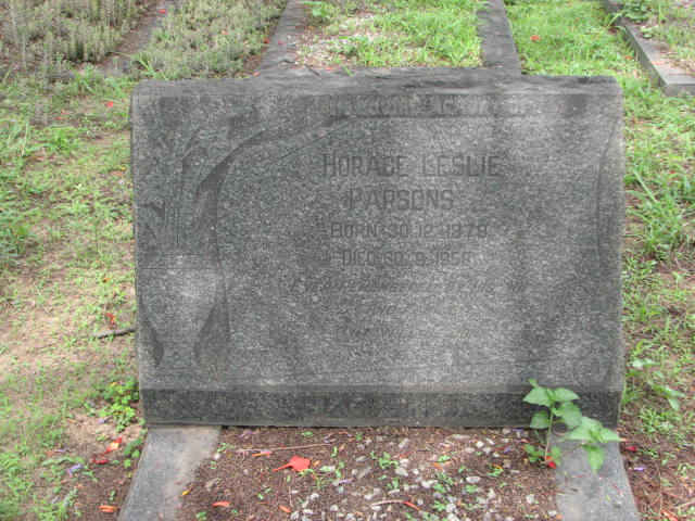 PARSONS Horace Leslie 1879-1958