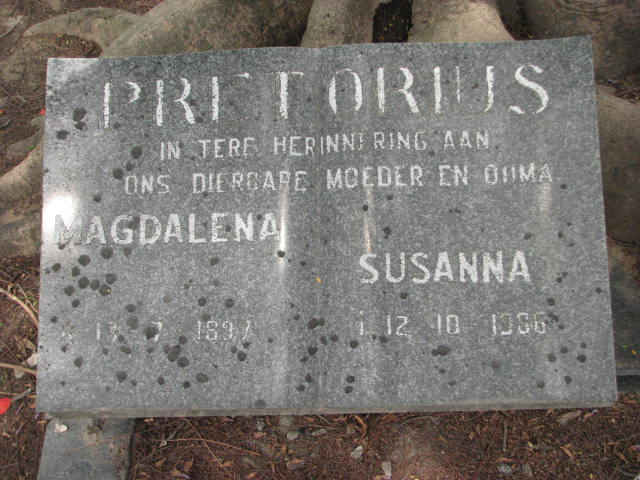 PRETORIUS Magdalena Susanna 1897-19?6