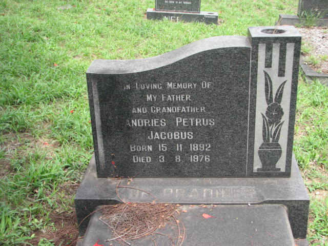 PRADINES Andries Petrus Jacobus, de 1892-1976