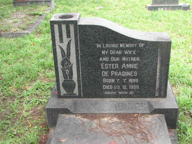 PRADINES Ester Annie 1899-1958