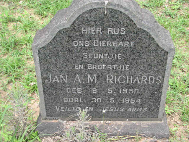 RICHARDS Jan A.M. 1950-1954