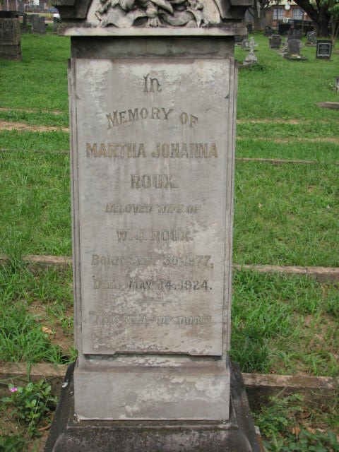 ROUX  Martha Maria 1877-1924