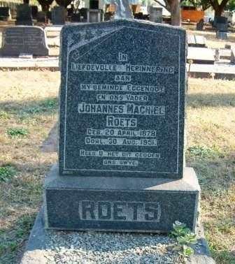 ROETS Johannes Machiel 1878-1851