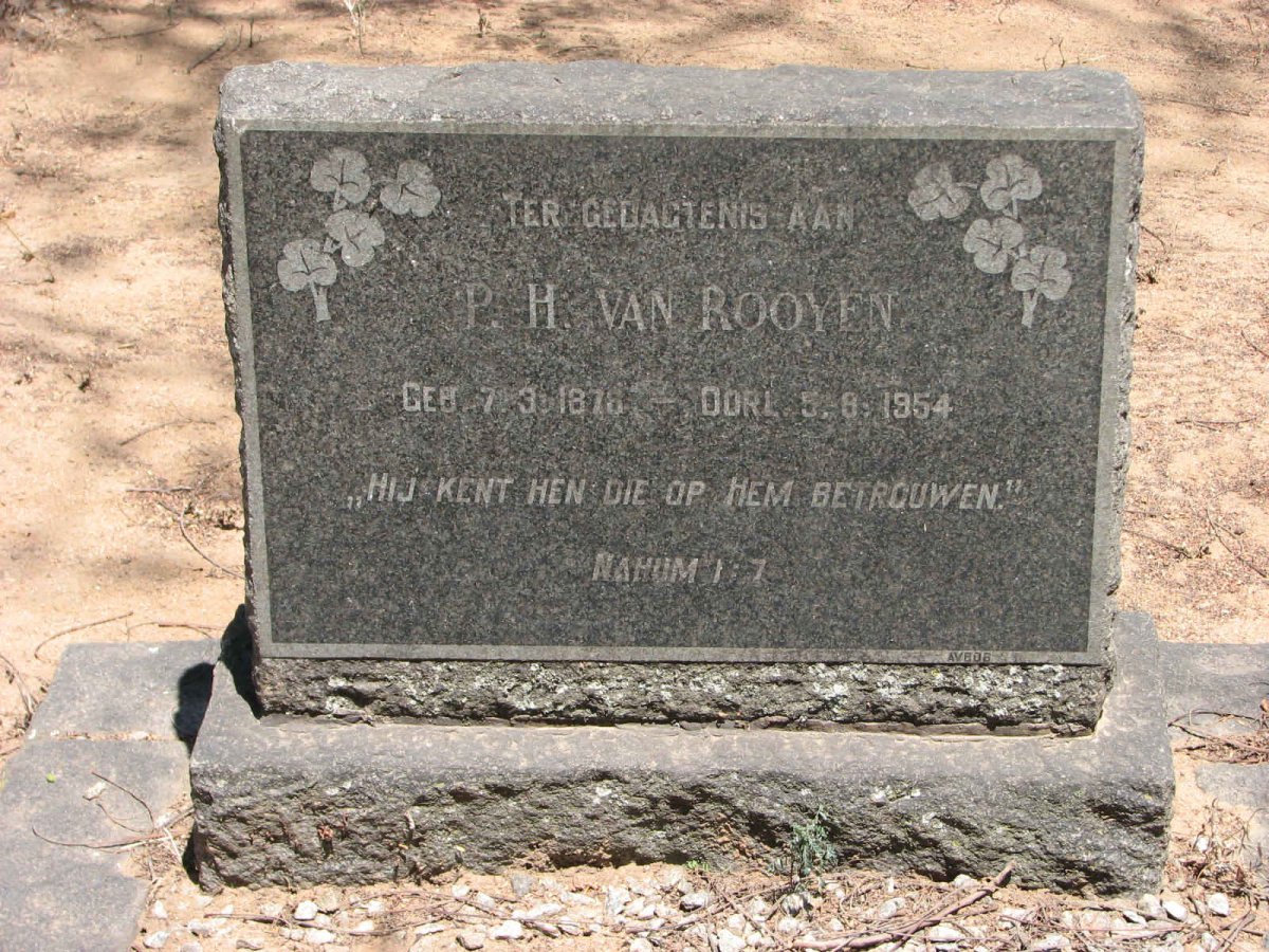 ROOYEN P.H., van 1876-1954