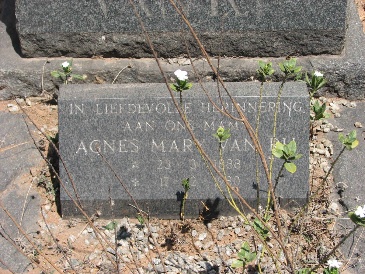 RU Agnes Mary, van 1888-1980