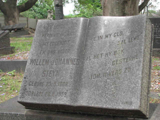 STEYN  Willen Johannes 1888-1959