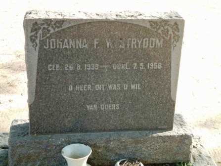 STRYDOM Johanna F.W. 1939-1958