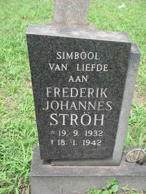 STRÖH Frederik Johannes 1932-1942