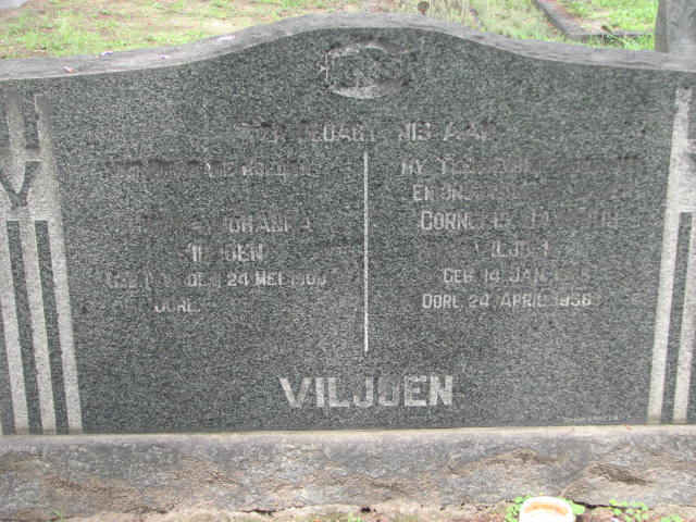 VILJOEN ? Johannes ? &amp; Cornelia ? ?-1956