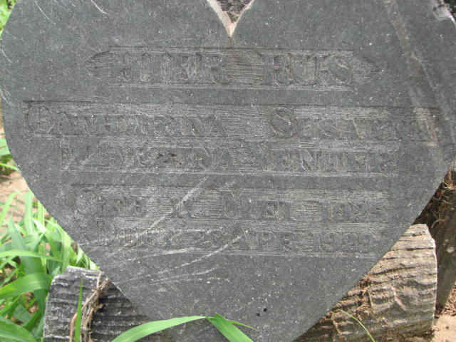 VENTER Catharina Susanna ? 1925-1929