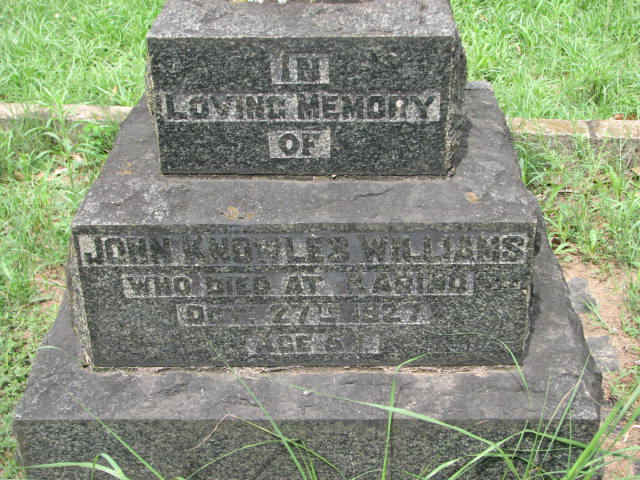 WILLIAMS John Knowles -1927