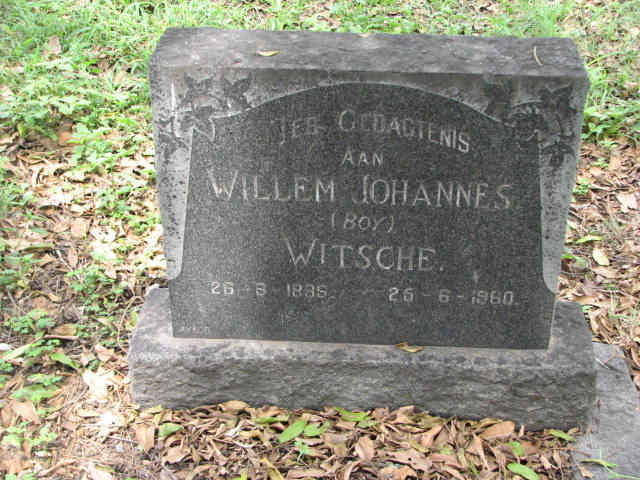 WITSCHE Willem Johannes 1896-1960