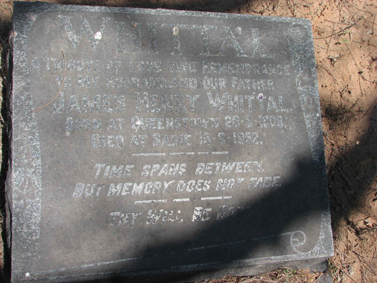 WHITTAL James Henry 1909-1952