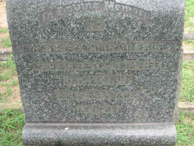 WATKINSON Thomas Samuel -1917