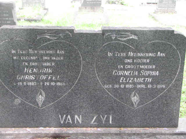 ZYL Hendrik Christoffel, van 1883-1968 &amp; Cornelia Sophia Elizabeth 1885-1976
