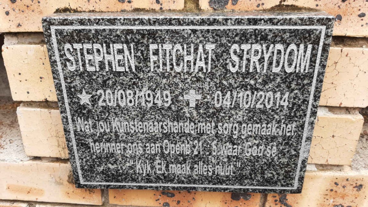 STRYDOM Stephen Fitchat 1949-2014