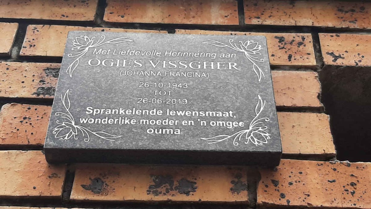VISSGHER Johanna Francina 1943-2019