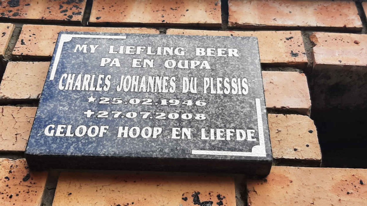 PLESSIS Charles Johannes, du 1946-2008