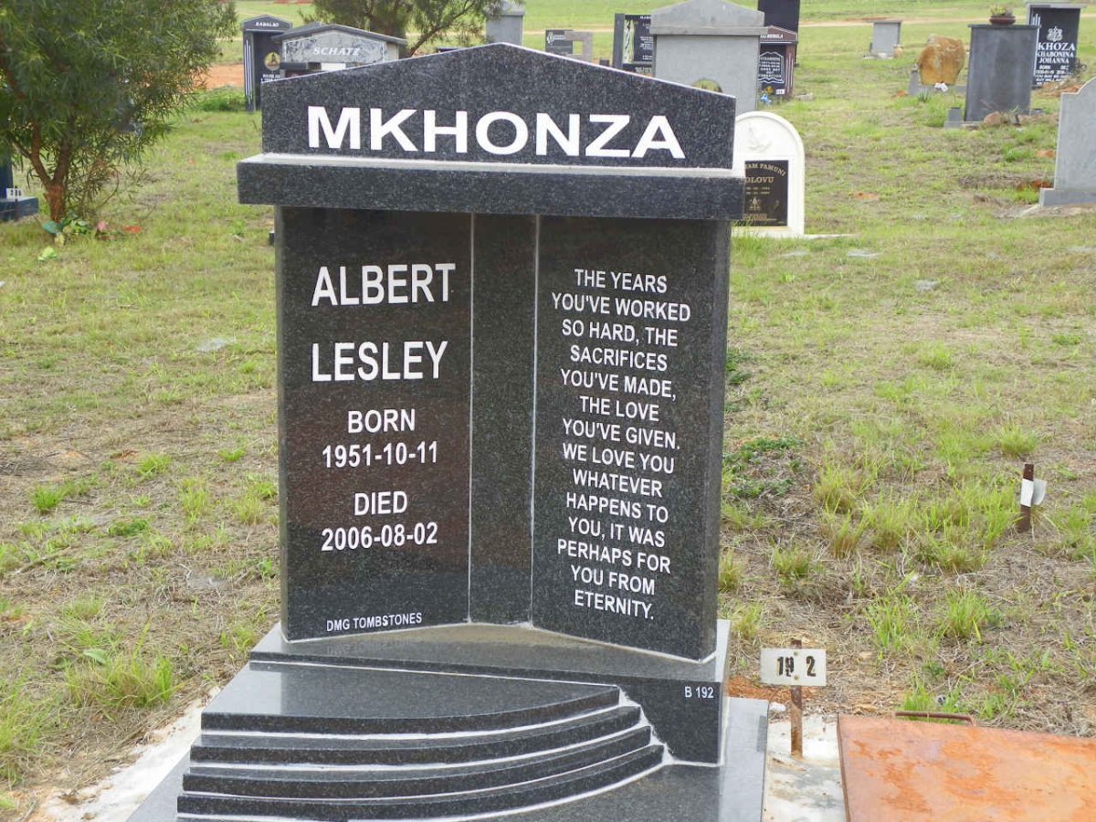 MKHONZA Albert Lesley 1951-2006
