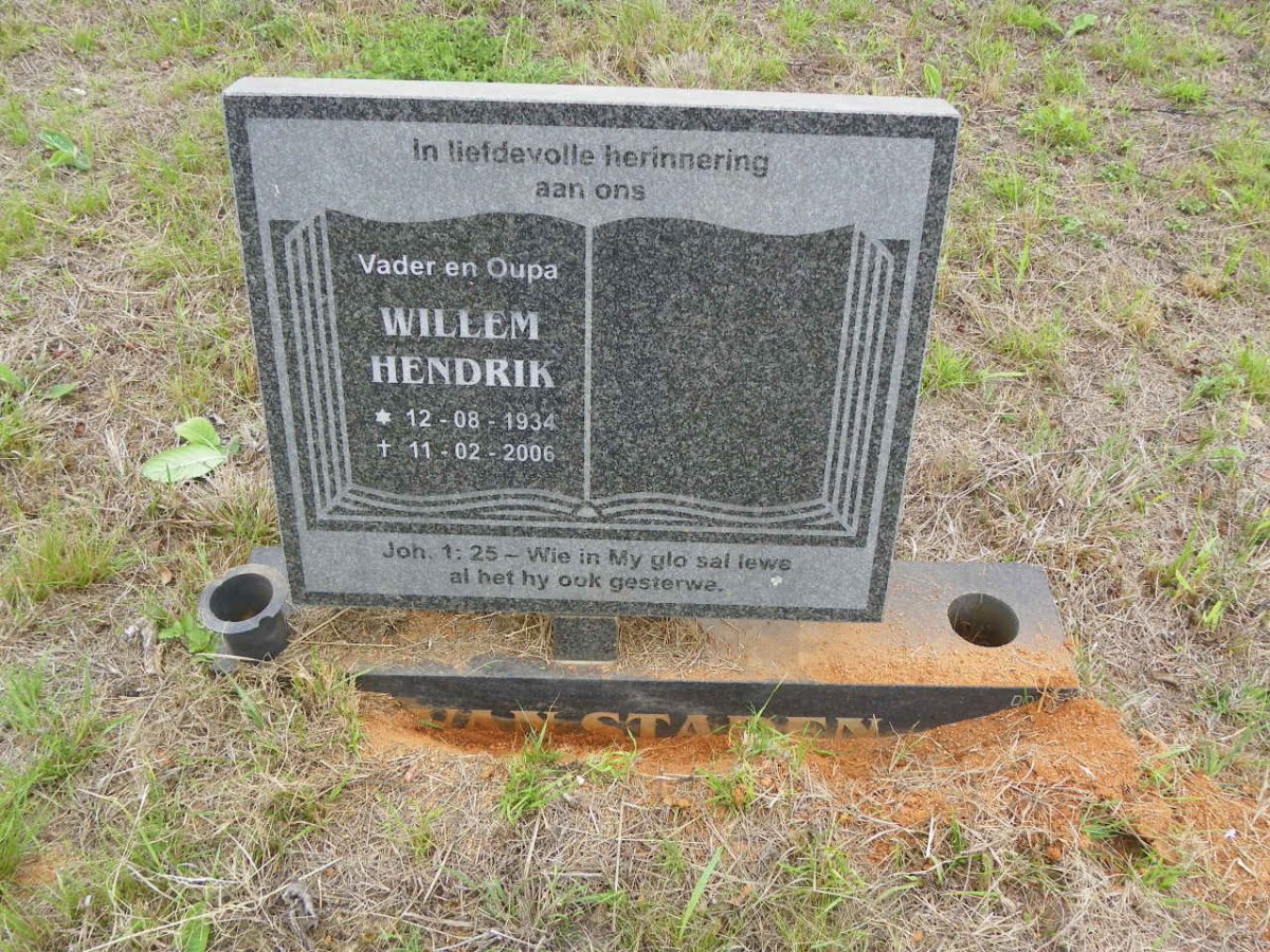 STADEN Willem Hendrik, van 1934-2006