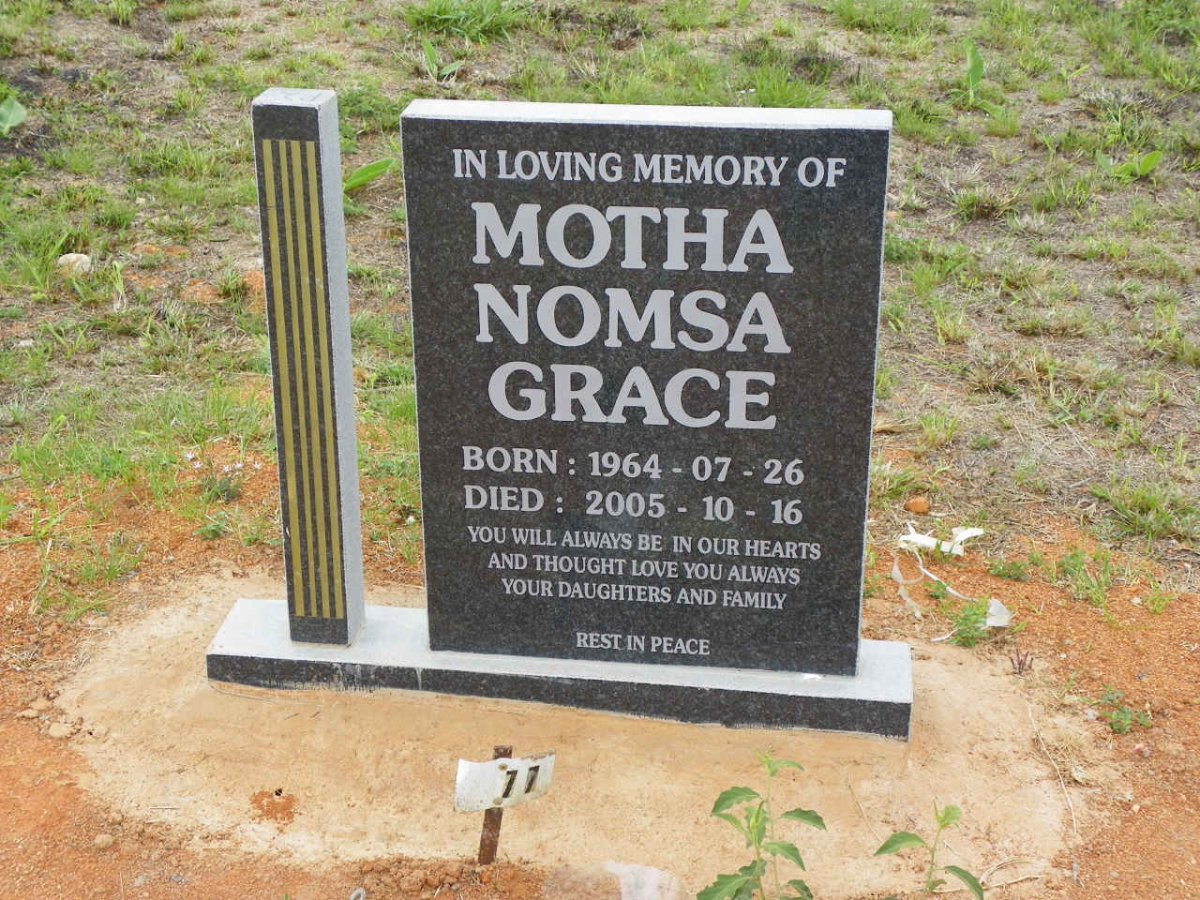 MOTHA Nomsa Grace 1964-2005
