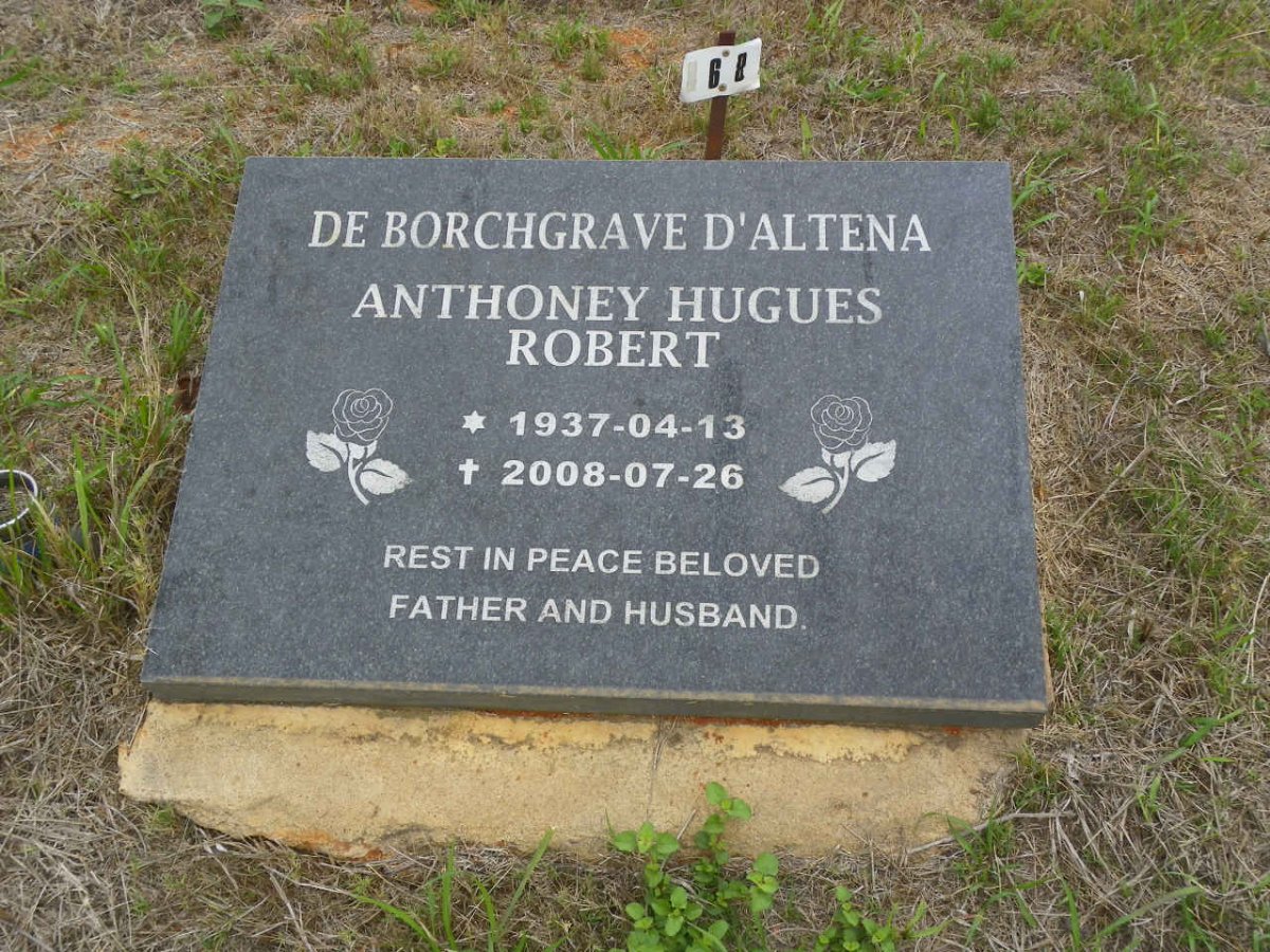 D'ALTENA Anthoney Hugues Robert, DE BORCHGRAVE 1937-2008