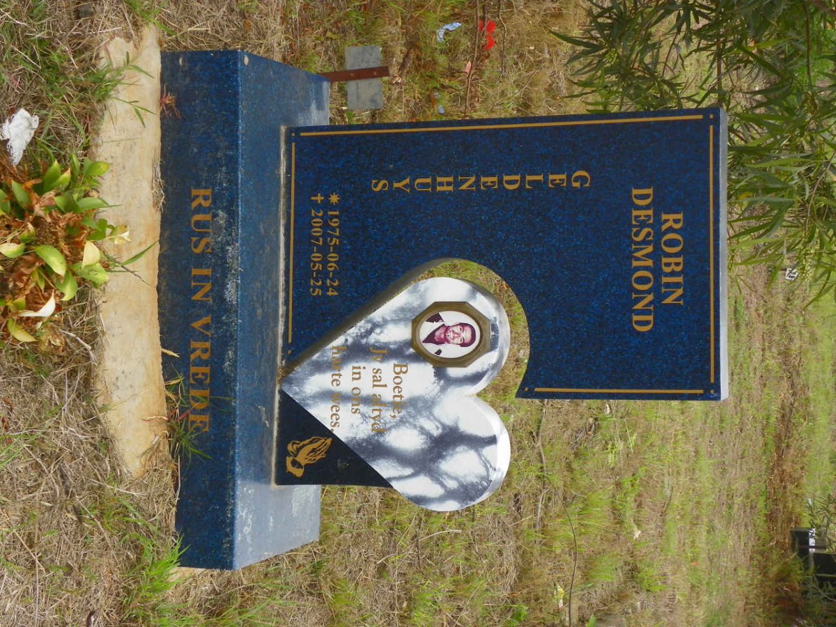 GELDENHUYS Robin Desmond 1975-2007