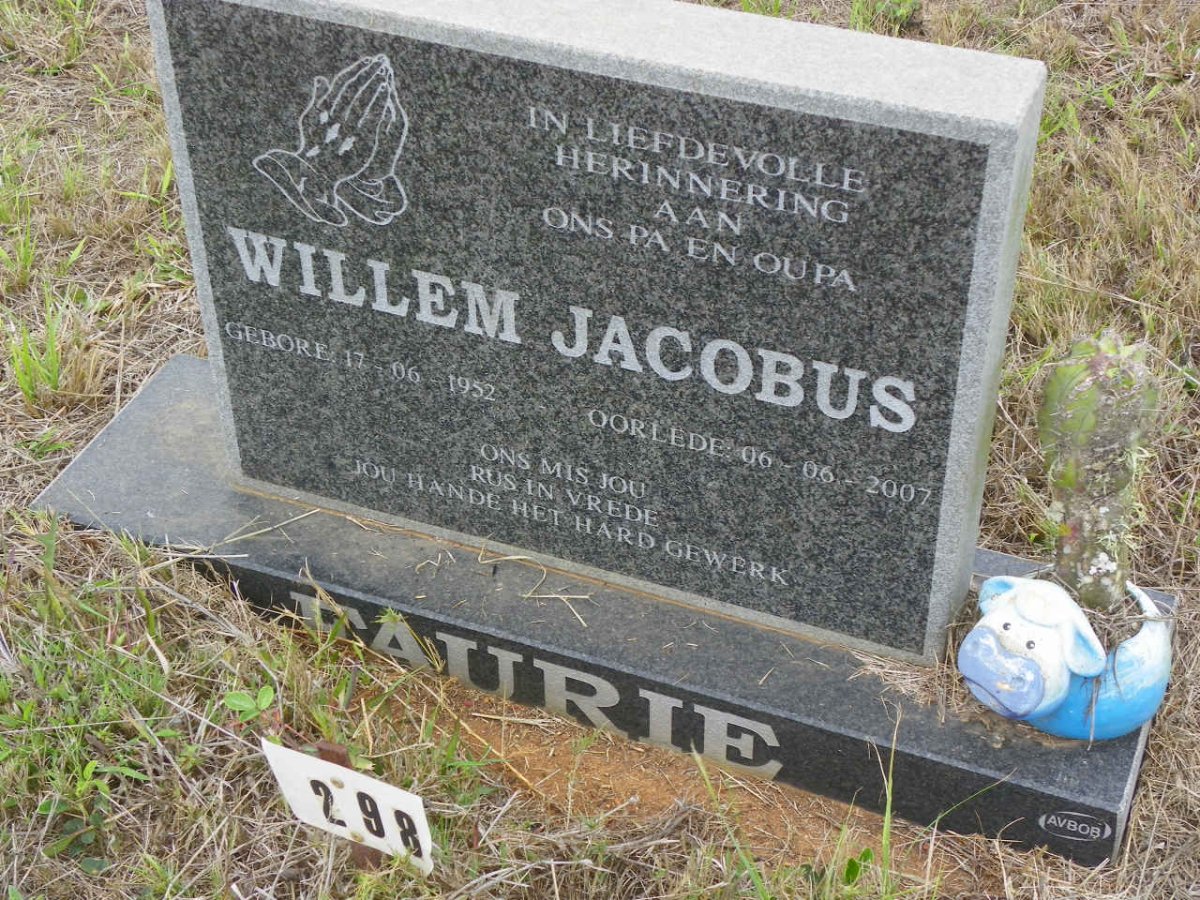 FAURIE Willem Jacob 1952-2007