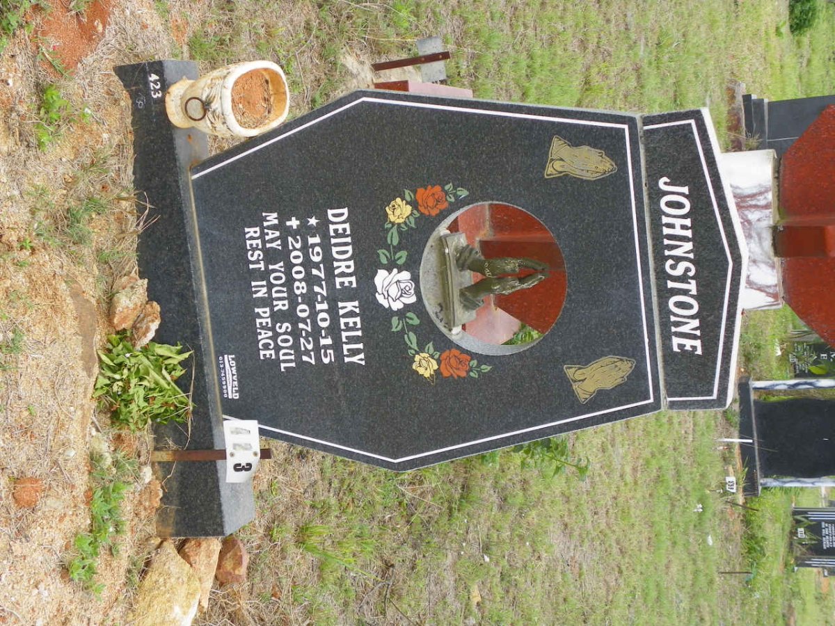 JOHNSTONE Deidre Kelly 1977-2008